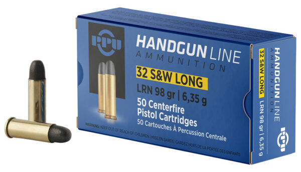 PPU .32 S&W Long LRN 98gr 50rd Box