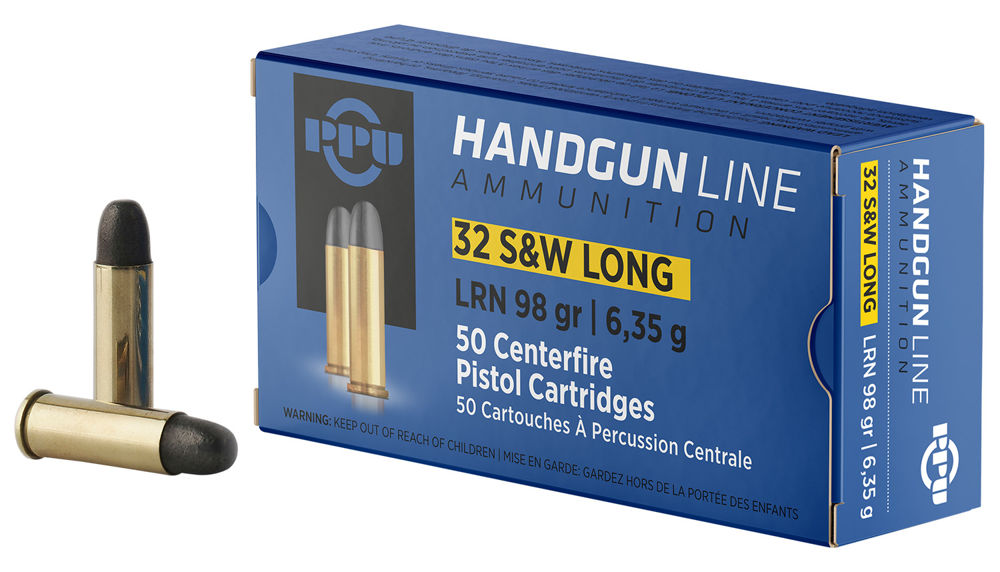 PPU .32 S&W Long LRN 98gr 50rd Box