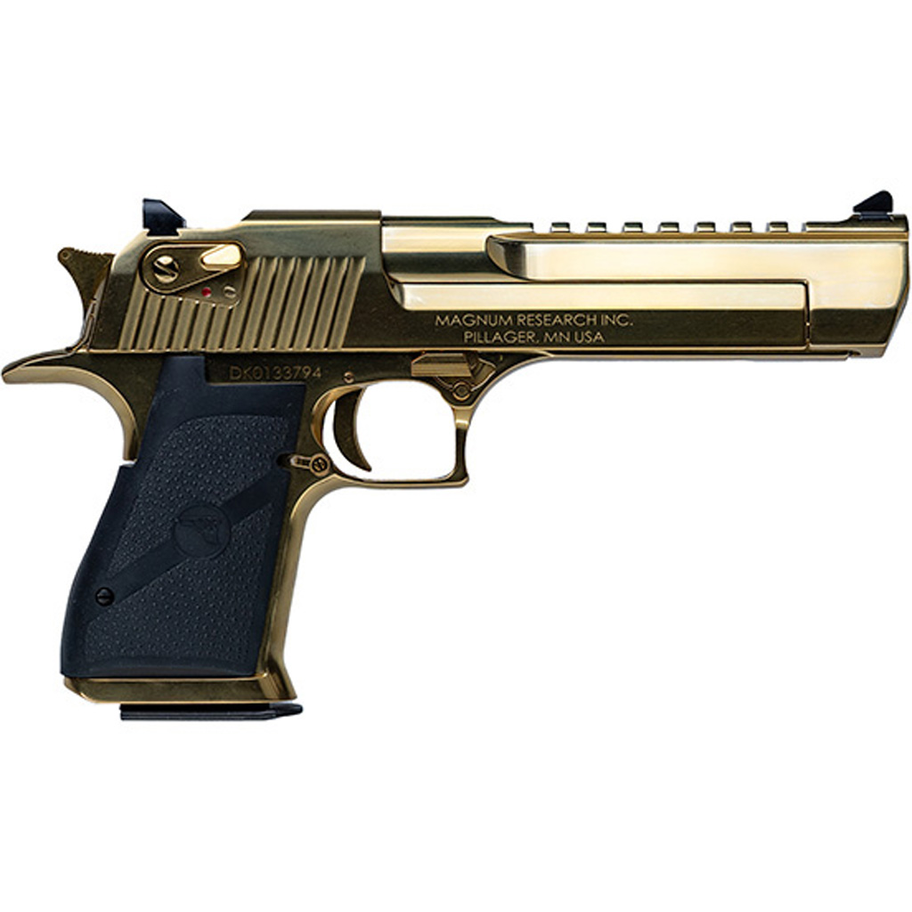 Magnum Research Desert Eagle Mark XIX Pistol 50 AE 6 in. Gold Zirconium Nitride w/GLD CTL 7 rd.