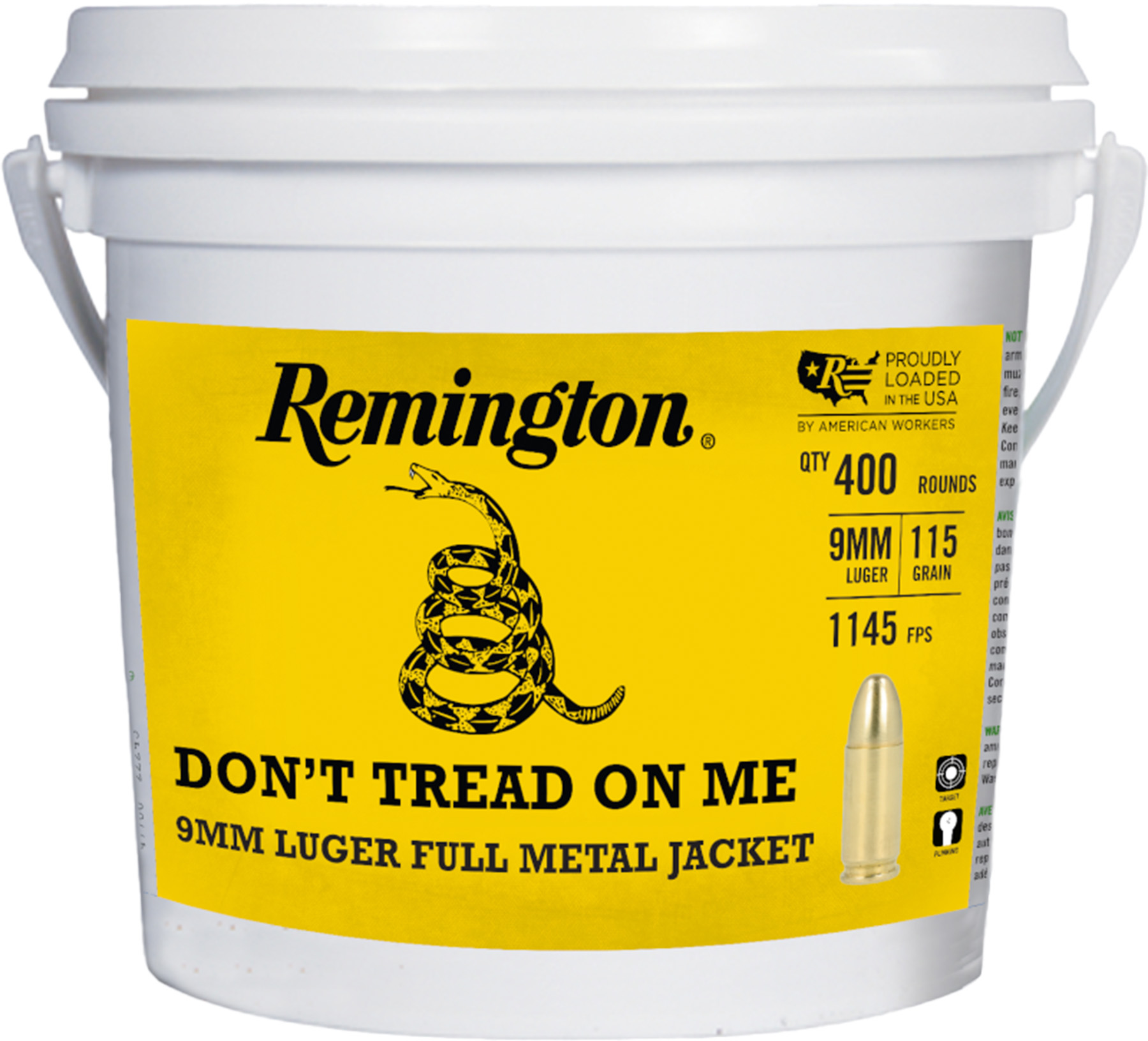REM 9MM 115GR FMJ DTOM 400RD