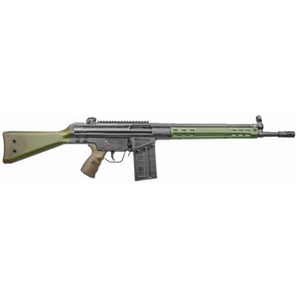 PTR 113 91 308 16" RIFLE GIRK GREEN FURNITURE W/WLD SCP MNT