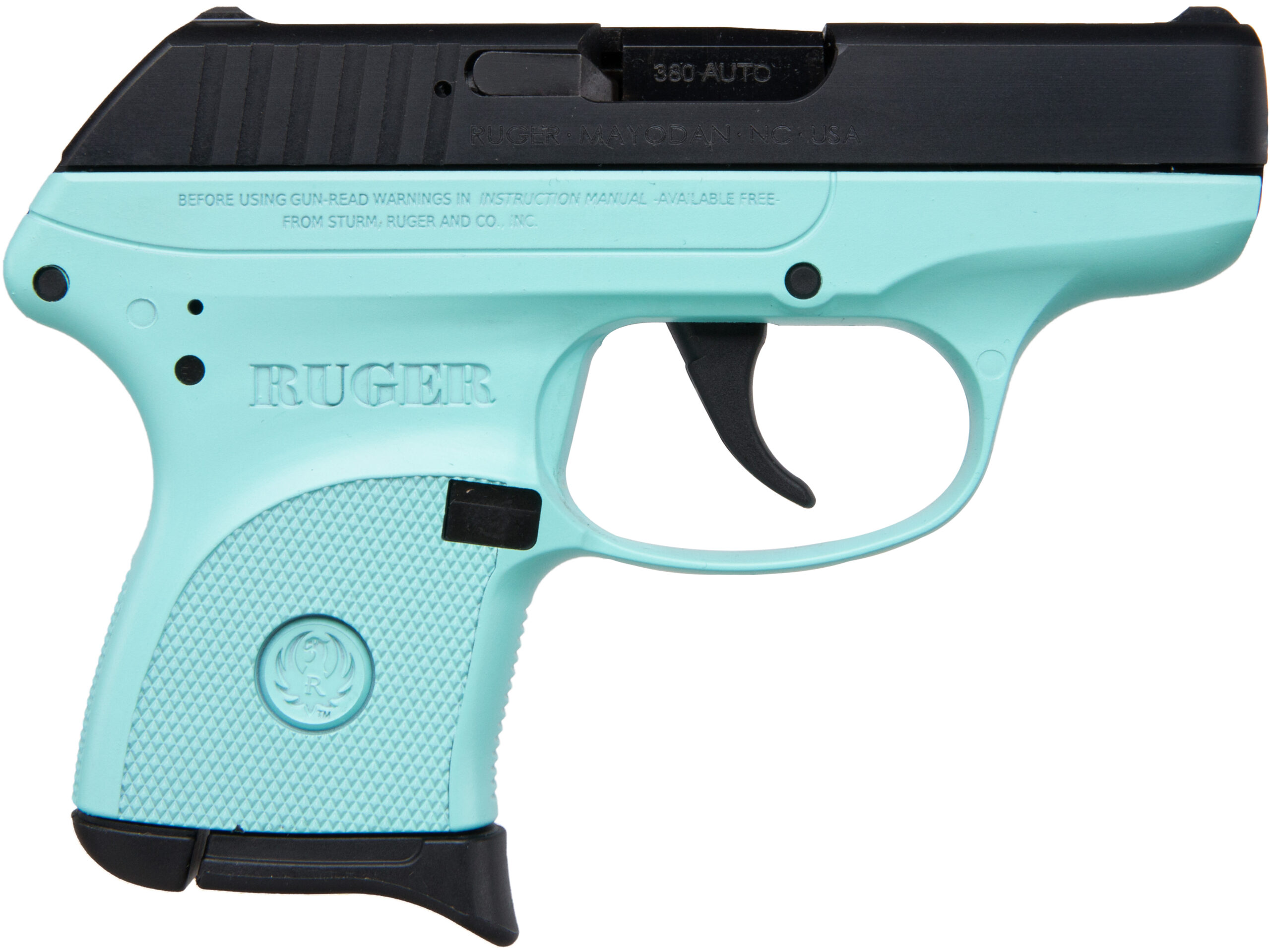 Ruger LCP .380 ACP DAO Pistol - Turquoise