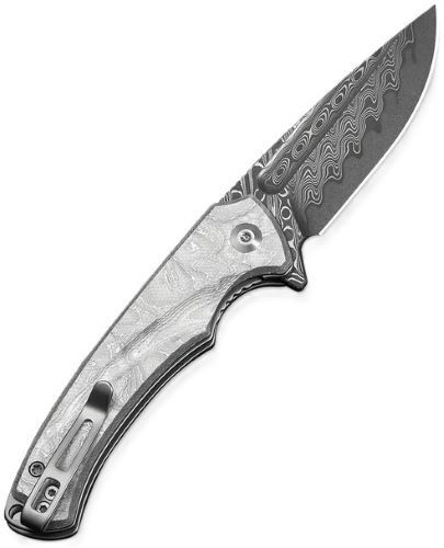 CIVIVI Voidflare Knife 2.92" G10 Aluminum Foil Damascus