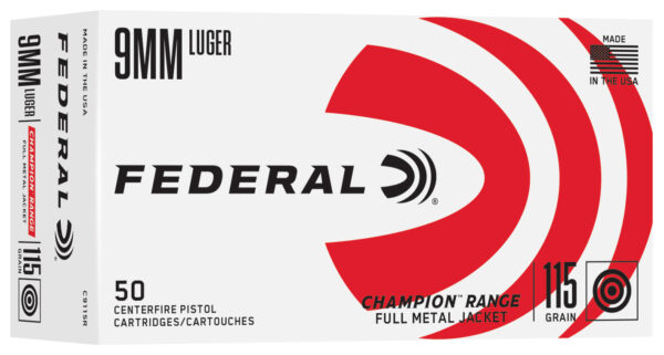 FDR 9mm 115gr Range FMJ 50rd Box