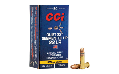 CCI Quiet Segmented .22 LR 40gr HP Ammunition 50 Rounds