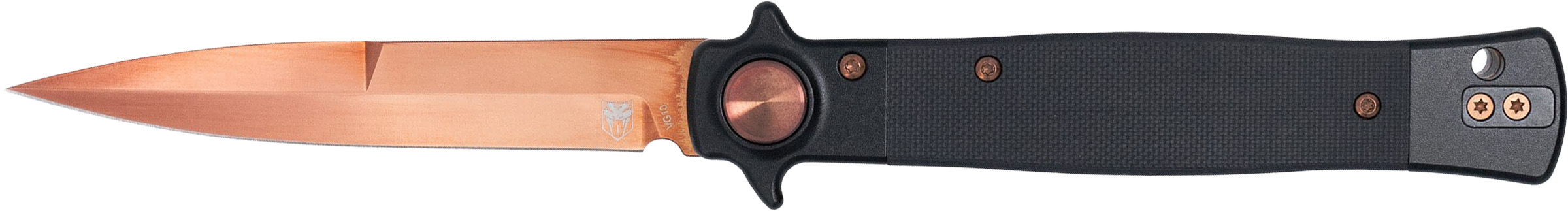 CBT STILETTO BUTTON LOCK B GLD