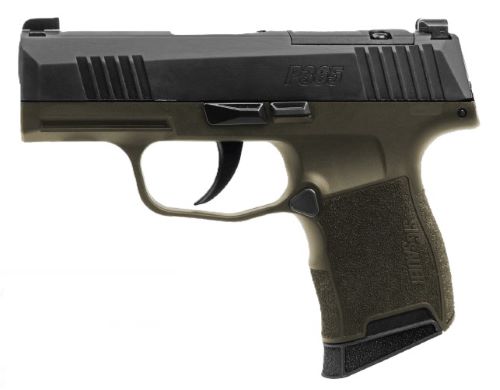 SIG P365 Fortunate Son 9mm 3.1" XRay3 Green/Black