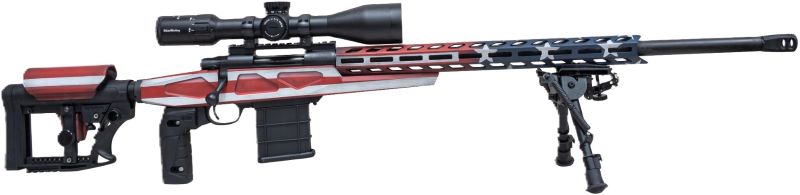 Howa M1500 APC Chassis 25 Creedmoor 24" HB USA Flag