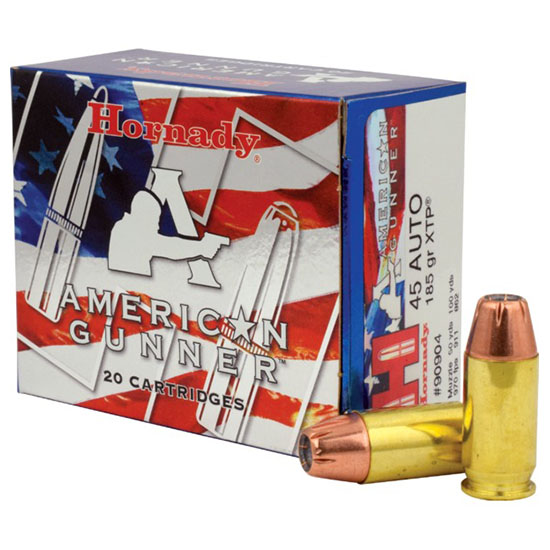 Hornady American Gunner .45 ACP 185gr XTP, 20 Rounds