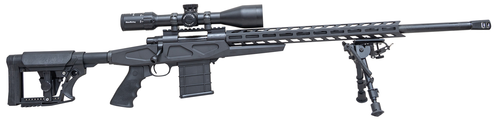 LSI HOWA 1500 308WIN 24 HB BLK CHASSIS SCOPE