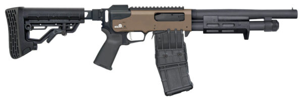 MOSS 590RM 12GA 11.5 BLK PG FDE 10RD