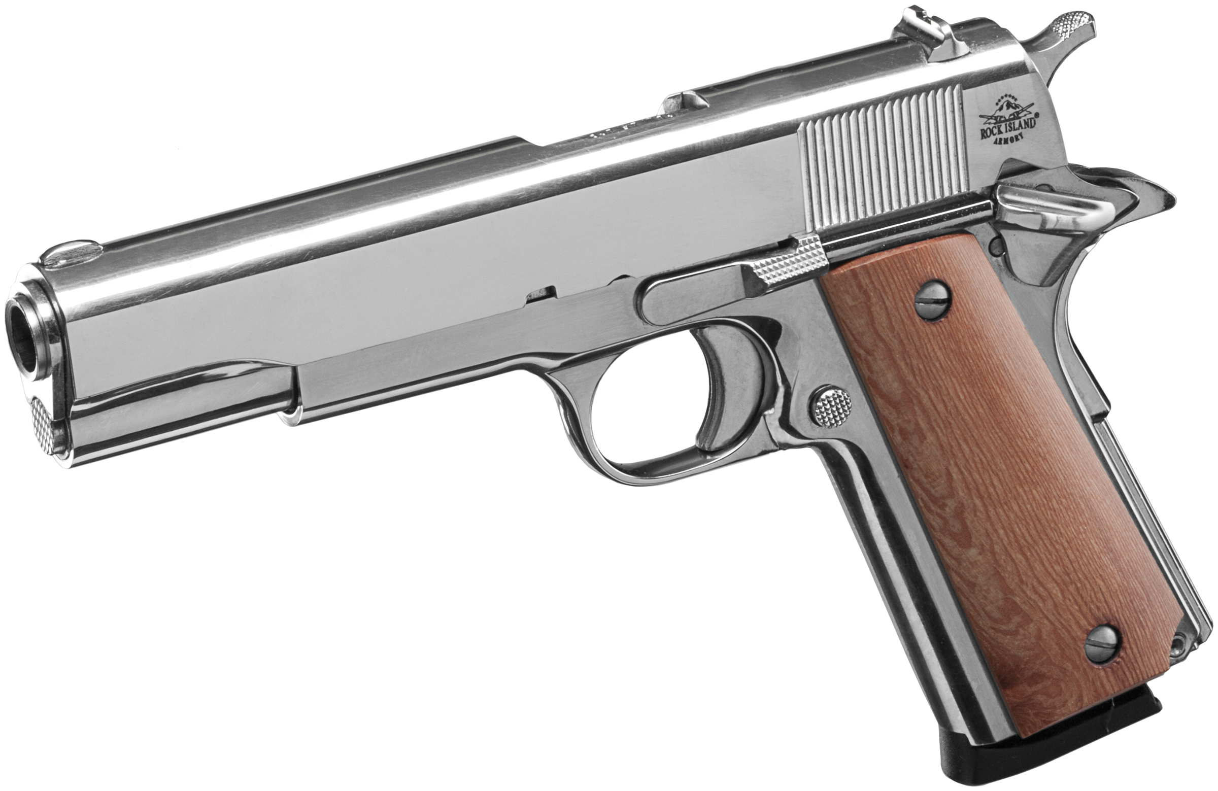 Rock Island Armory 1911 GI .45 ACP 5" Full Size Nickel 8RD