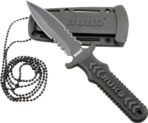 Ruko Fixed 3" Neck/Boot Knife with Nylon Handle