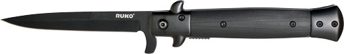 RUKO FOLDER BLACKOUT SPRING - ASSIST 4" G10 CLAMSHELL