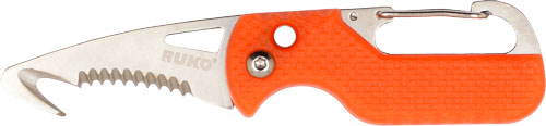 RUKO SPRING ASSIST FOLDER - 1.75" RESCUE KNIFE ORANGE