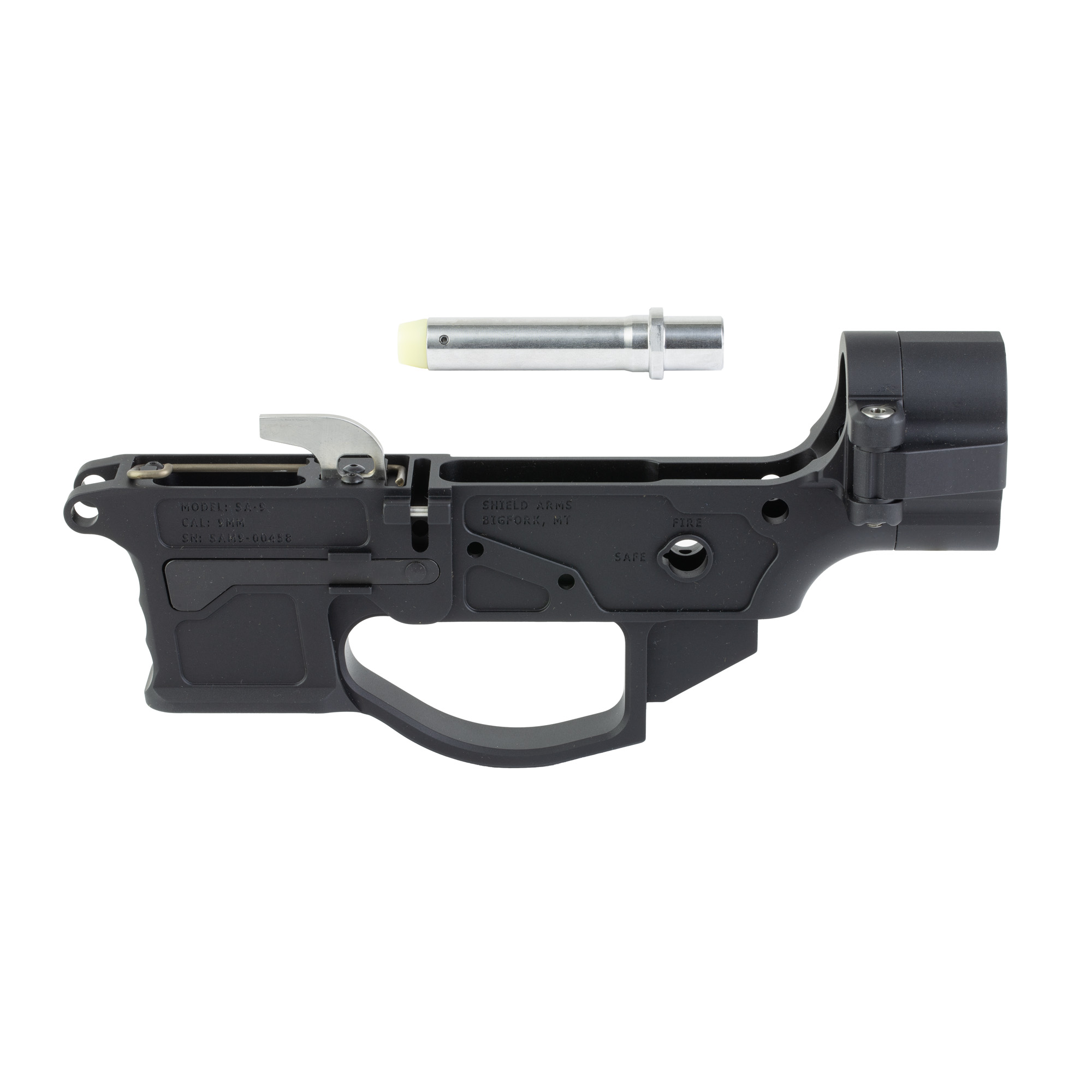 SHIELD SA-9 STRIPPED LOWER FLD BLK