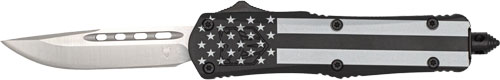 CobraTec Small FS3 OTF Knife Black Out Flag 2.75"