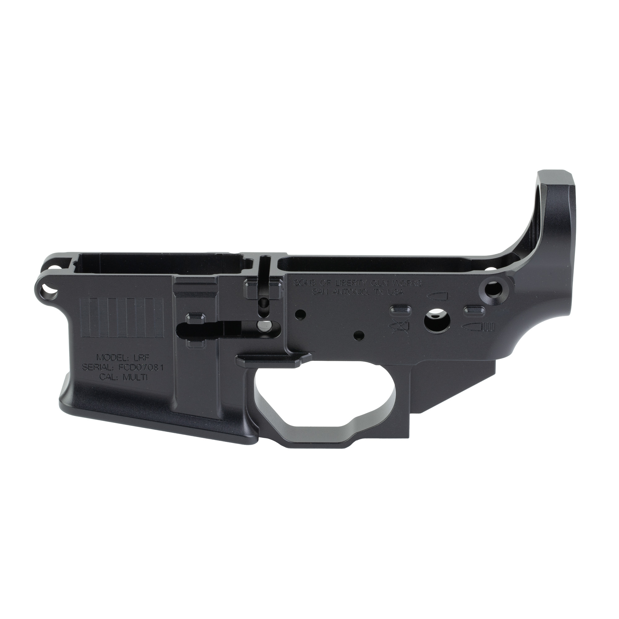 SOLGW FCD LRF Billet Lower Receiver - Black