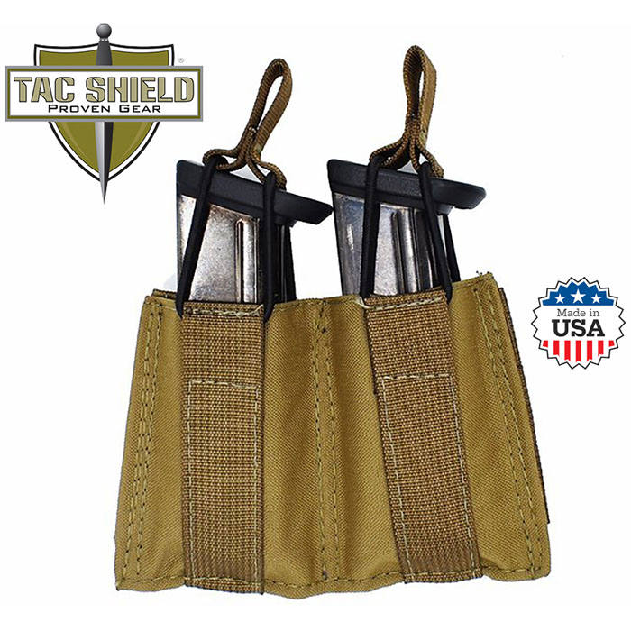 Double Speed Load Pistol Molle Pouch - Coyote