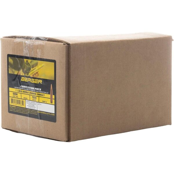 Berger Long Range Hybrid Target Bullets - 6mm 120gr OTM 1500/ct