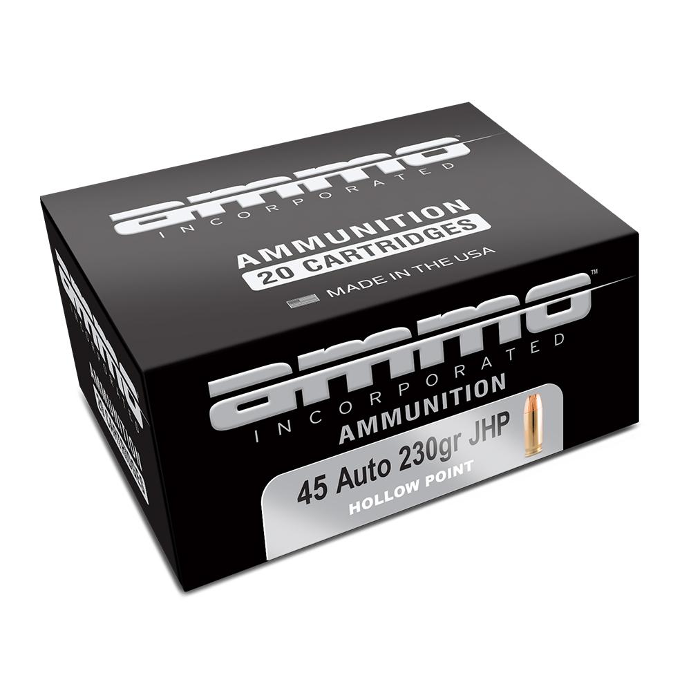 Ammo Inc Signature .45 Auto 230gr JHP Handgun Ammo 20/ct