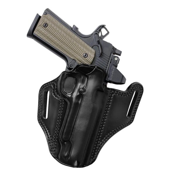 Galco Combat Master 2.0 Belt Holster for 5" 1911 with Red Dot Optics - Black, RH