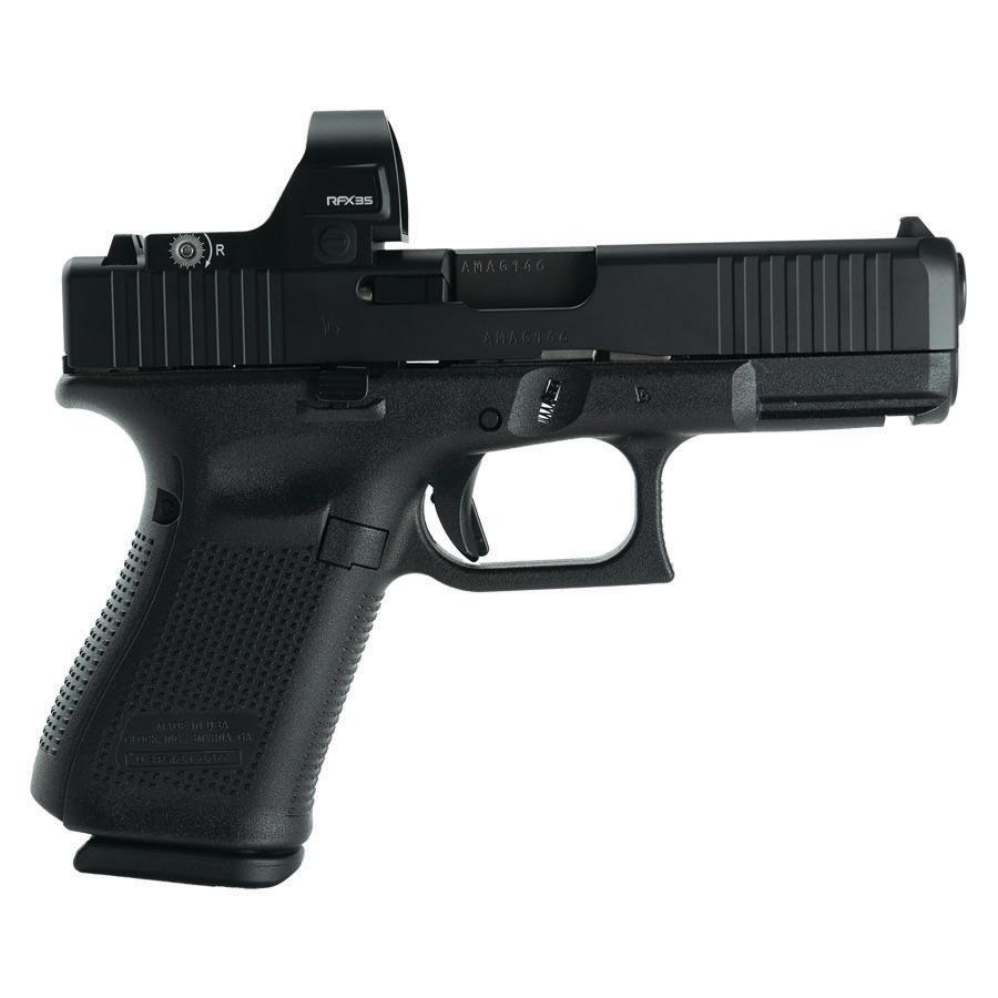 Glock V-Series Model 19 9mm Handgun with Viridian RFX35 Green Dot