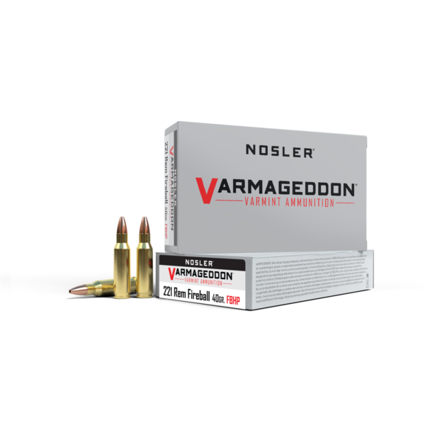 Nosler Varmageddon .221 Rem Fireball 40 gr FBHP Ammunition - 20 Rounds
