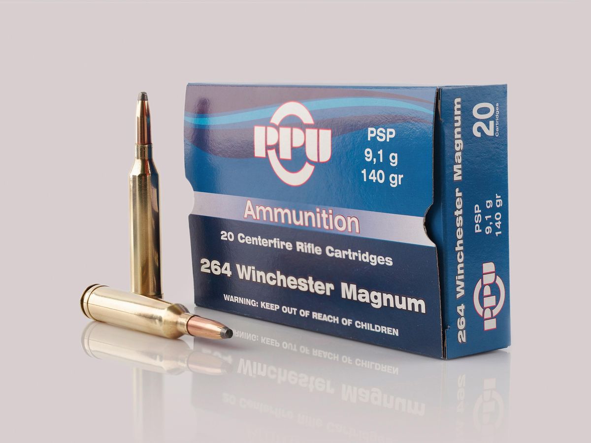 PPU Standard Rifle Ammunition .264 Win Mag PSP 140gr 20 Rounds