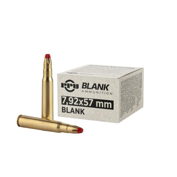 PPU 7.9x57 (8mm Mauser) Blank Rifle Ammunition - 20 Rounds