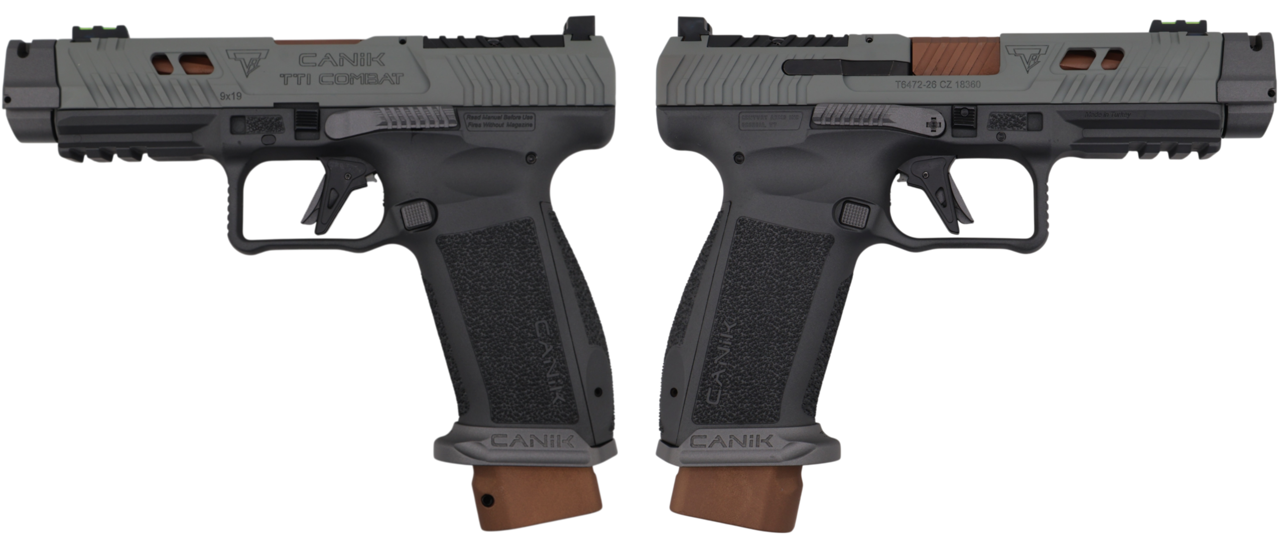 Century Canik TTI Combat Smoke 9mm Pistol 4.6" 18+1