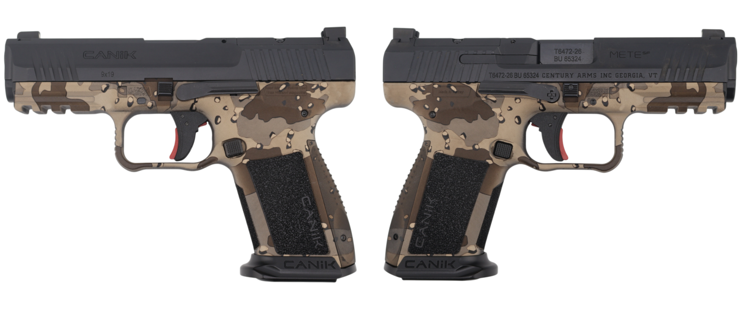 Canik Mete SF One Series 9mm Pistol, Chocolate Chip Camo