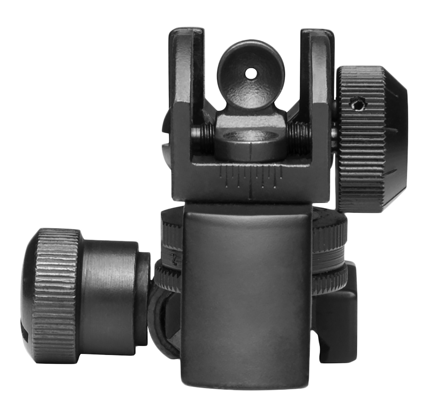 NcStar MARDRS AR15 Rear A2 Backup Iron Sight  Black Dual Aperture for AR-15