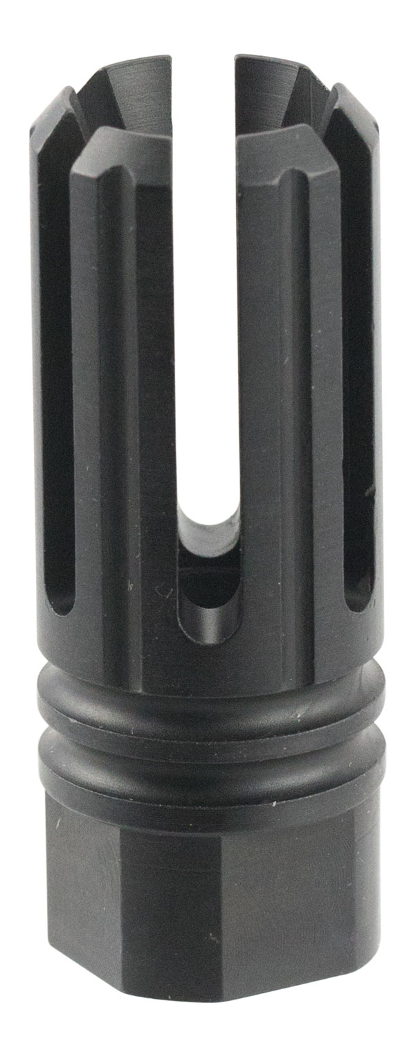 TacFire MZ10053BN 6 Prong Flash Hider Black Nitride Steel with 5/8"-24 tpi Threads, 2.22" OAL & 0.87" Diameter for 308 Win AR-10