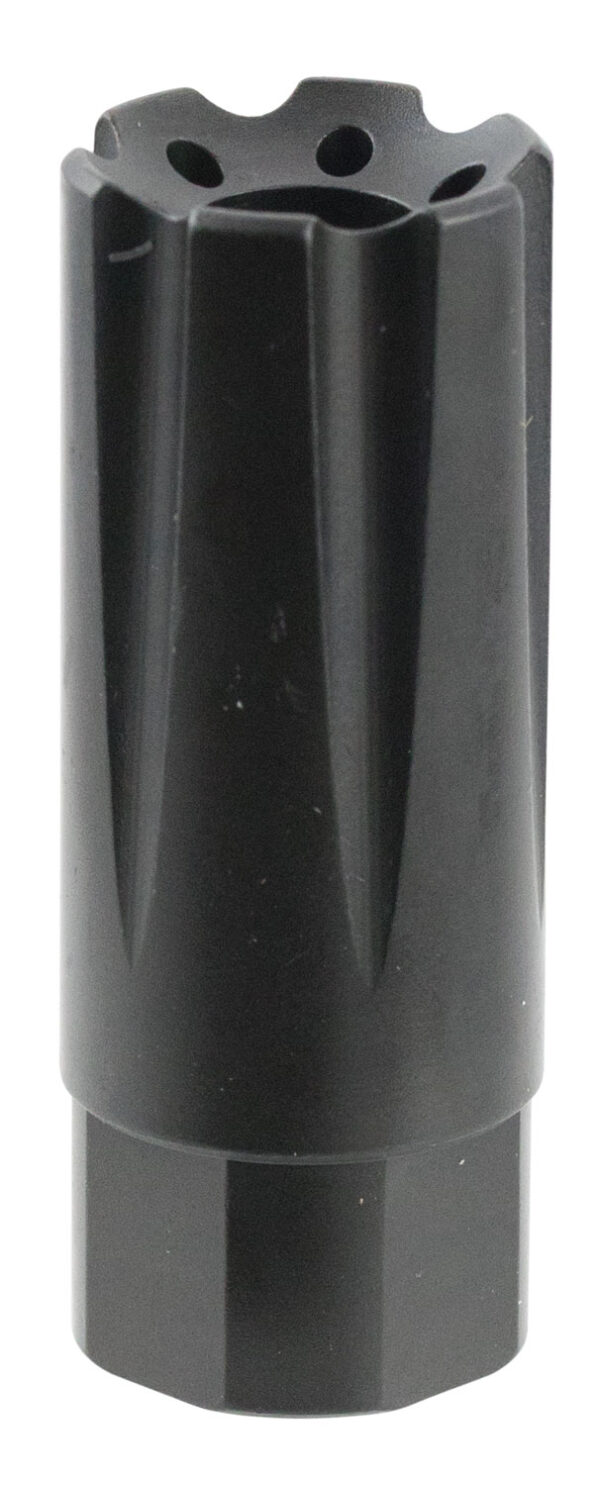 TacFire MZ10209MM Linear Compensator Black Nitride Steel with 1/2"-36 tpi Threads, 2.26" OAL, 0.87" Diameter & Forward Style for 9mm Luger AR-Platform