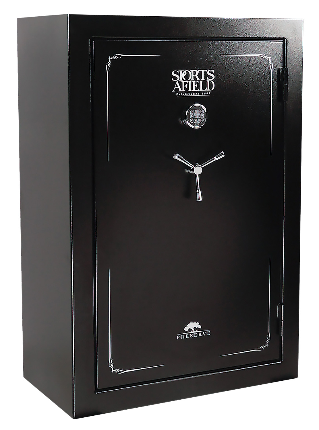 Sports Afield SECSA5940P Preserve SA5940P Keypad/Key Entry Black Textured Steel Holds 40 + 8 59" H x 40" W x 22" D Fireproof- Yes