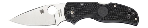 Spyderco C41PBK5 Native 5 Lightweight 2.95" Folding Spear Point Plain CPM S35VN SS Blade Black Bi-Directional Texturing FRN Handle Includes Pocket Clip
