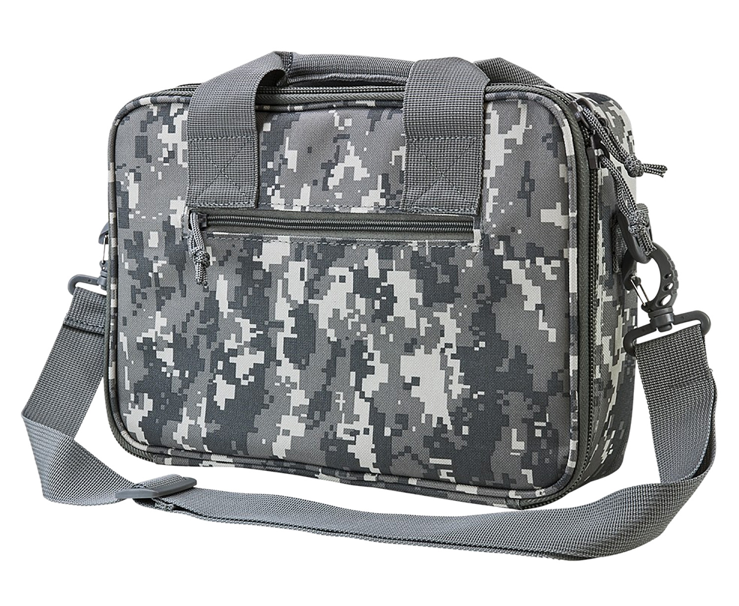 NcStar VISM Double Pistol Range Bag with Magazine Pouches, Loop Fasteners & Digital Camouflage Finish