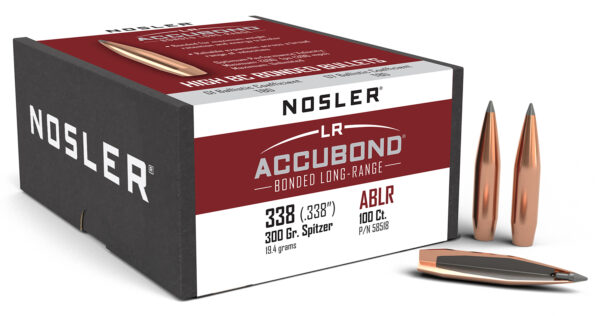 Nosler 58518 AccuBond Long Range 338Cal 300gr Spitzer Point 100/Box