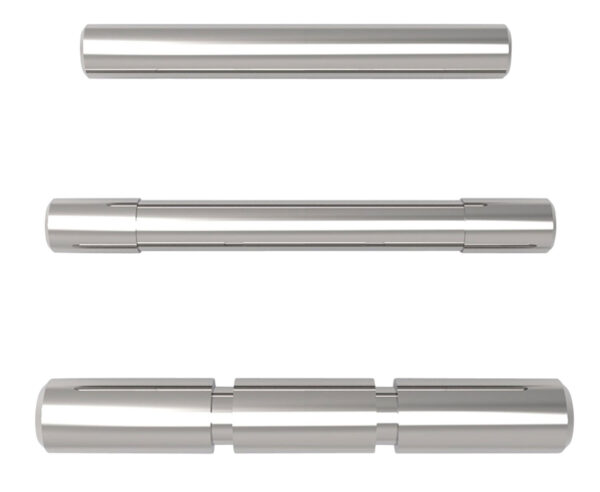 Cross Armory CRGPSSV 3 Pin Set  Compatible w/ Glock Gen1-3 Silver Steel