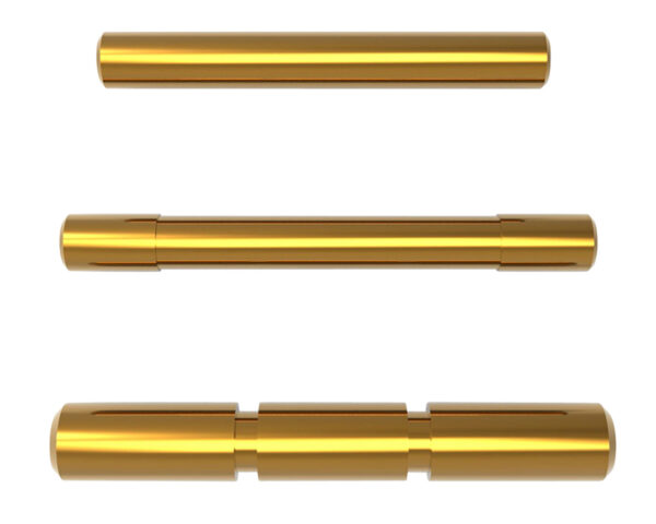 Cross Armory CRGPSGD 3 Pin Set  Compatible w/Glock Gen1-3 Gold Steel