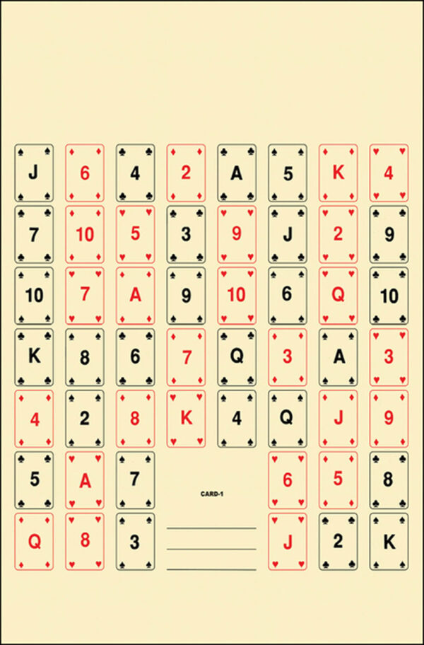 Action Target CARD1100 Entertainment  52 Playing Cards Paper 22.50" x 24" Multi-Color 100 Per Box