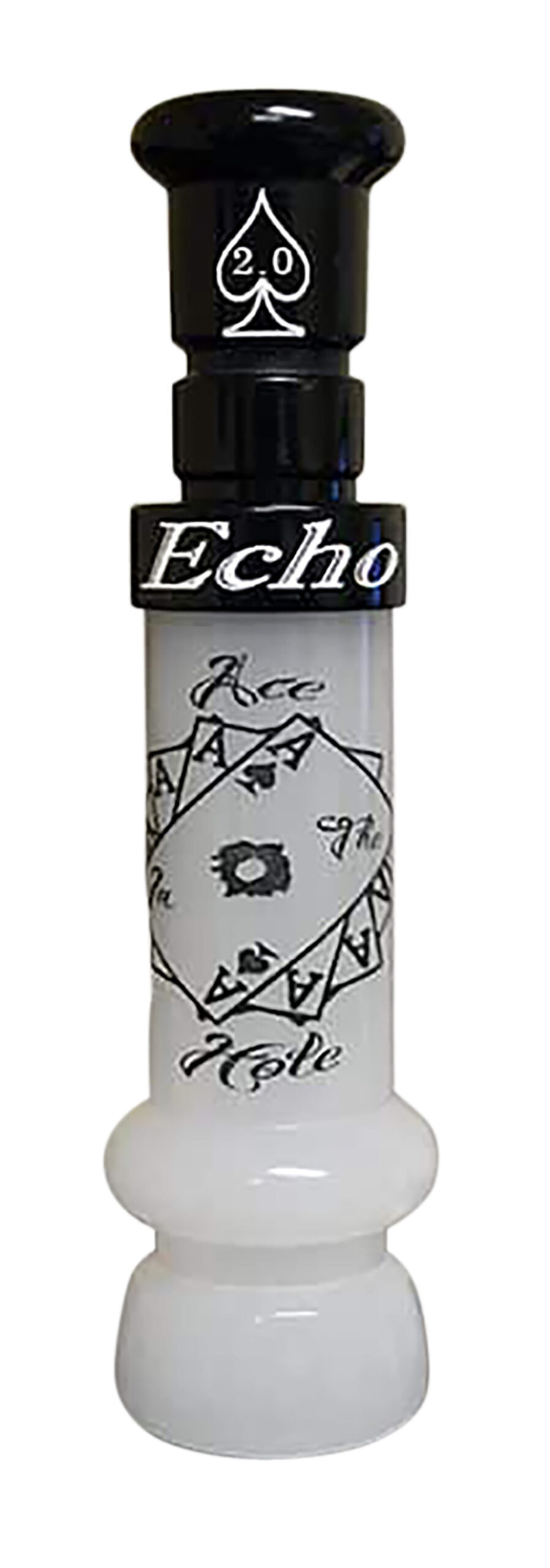 Echo Calls 90023 Ace in The Hole  Open Call Single Reed Mallard Sounds Attracts Ducks Black/Pearl Acrylic