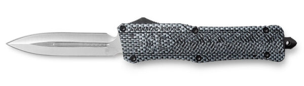 CobraTec Knives LCFCTK1LDNS CTK-1  Large 3.75" OTF Drop Plain D2 Steel Blade/Carbon Fiber Aluminum Handle Features Glass Breaker Includes Pocket Clip