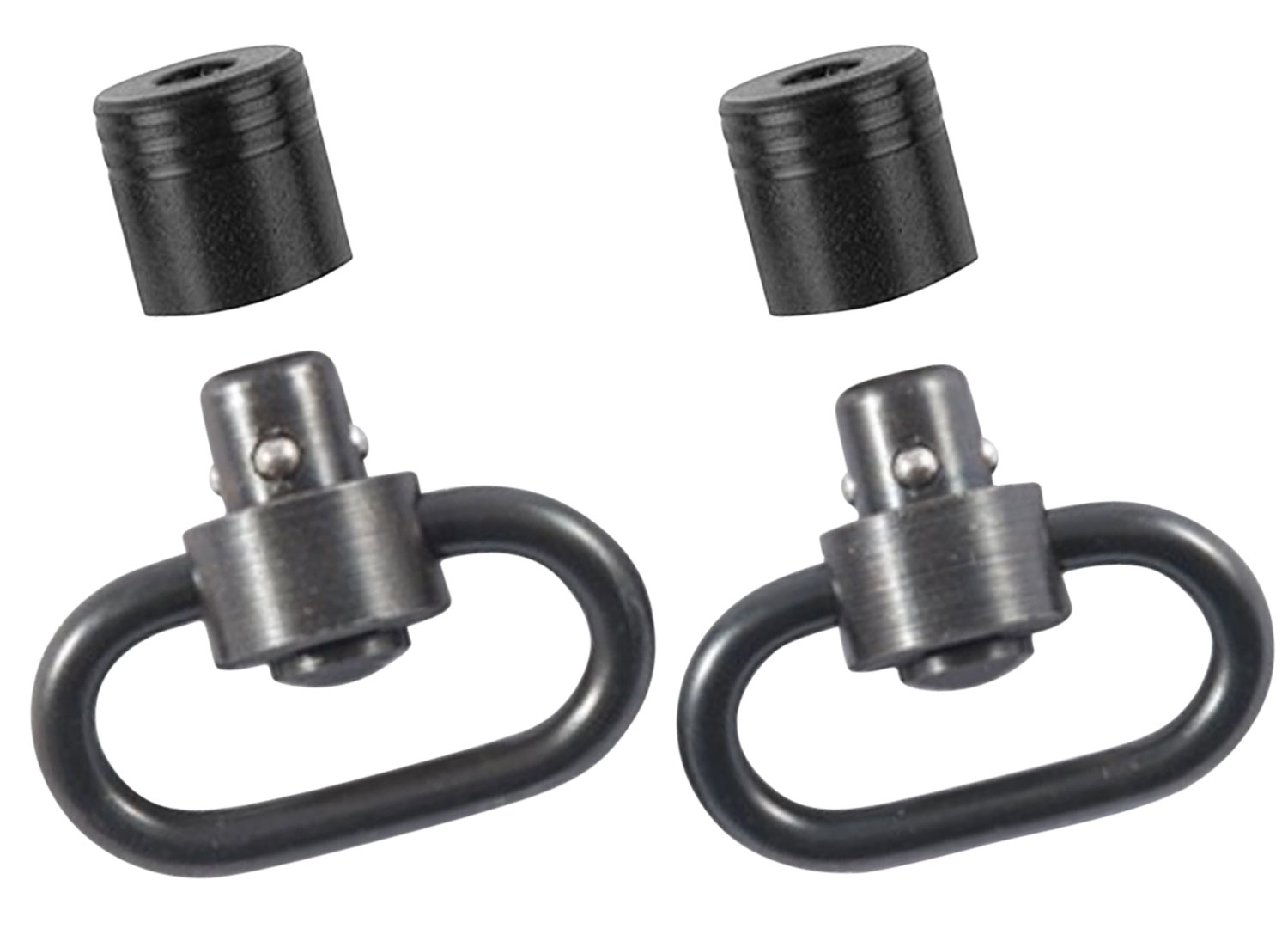 Outdoor Connection PBS19121 Push Button Swivel Set  1" Black Steel