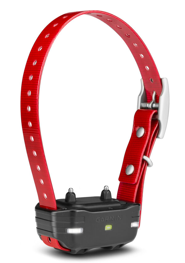 Garmin 0100120900 PT10 Dog Device Collar  Red Rechargeable Li-ion 1 Mile Range