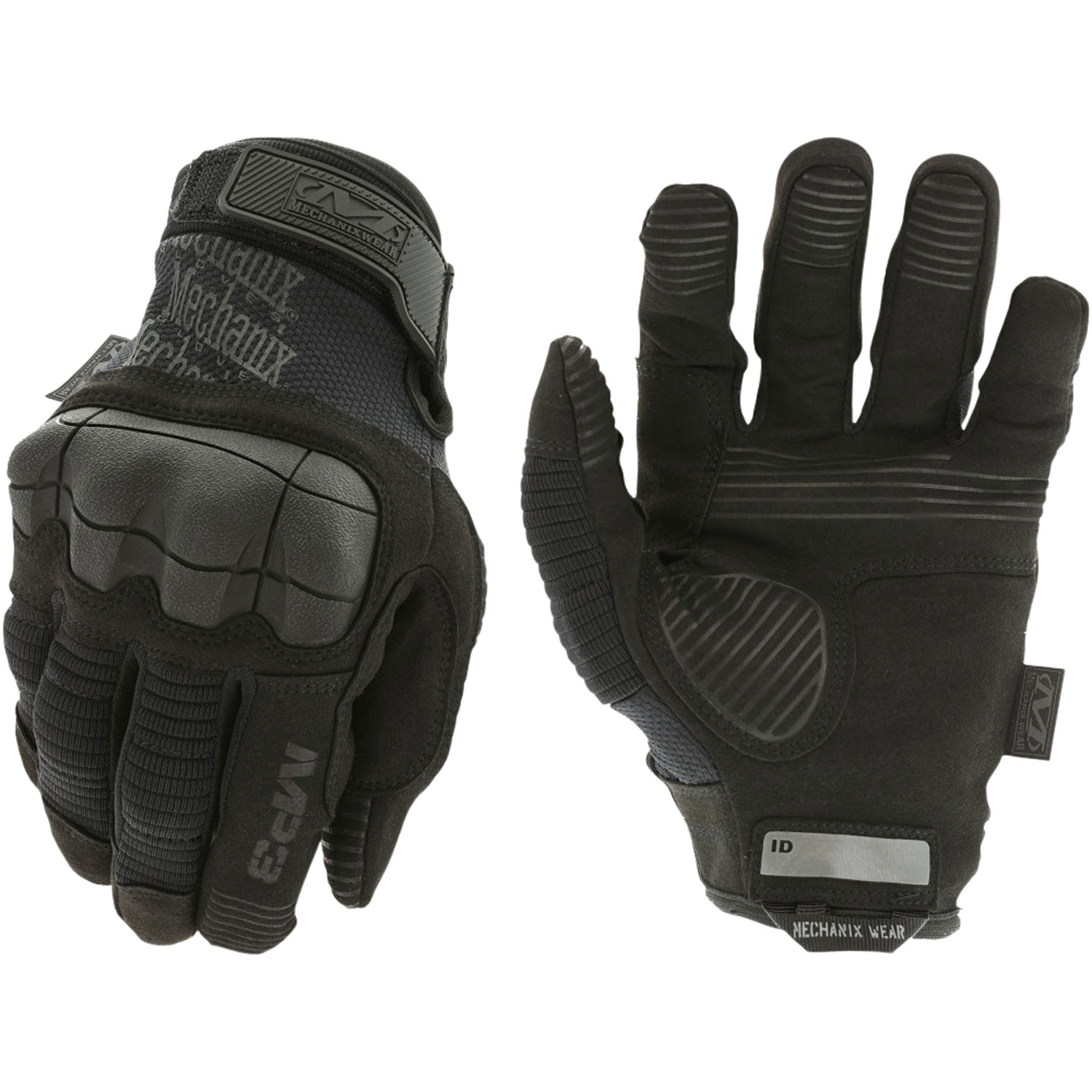 Mechanix Wear MP355012 M-Pact 3  Black Synthetic Leather 2XL Velcro Closure