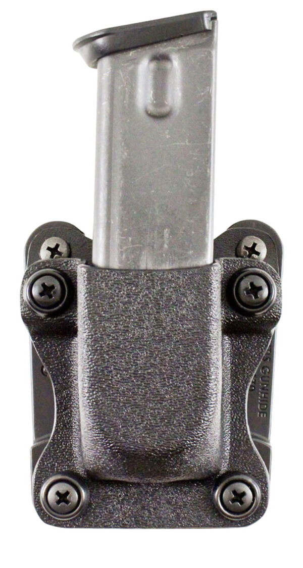 DeSantis Gunhide A86KJKKZ0 Quantico Single Mag Pouch OWB Black Kydex, Belt Clip Fits Belts Up To 1.50" Wide, Compatible w/Sig P365, Ambidextrous