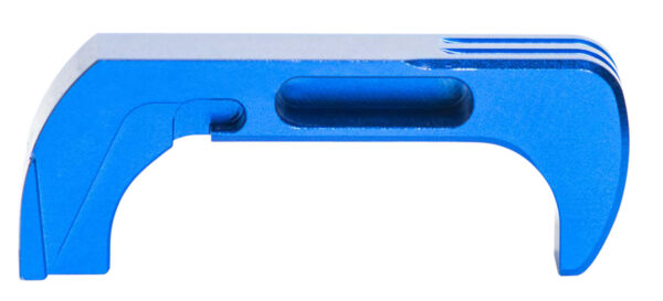 Cross Armory CRG5MCBL Mag Catch  Extended Compatible w/Glock Gen4-5 Blue Anodized Aluminum