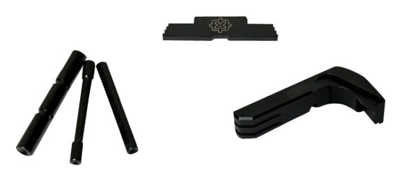 Cross Armory CRG4OKBK 3 Piece Kit  Extended Compatible w/Glock Gen4 Black Steel/Aluminum Pistol